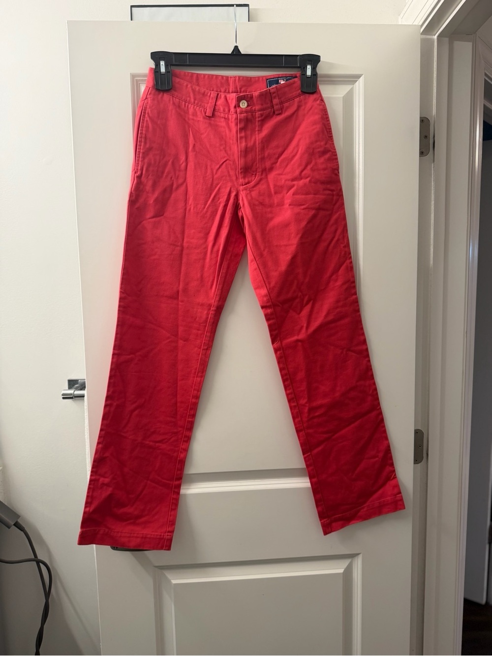 Vineyard Vines Coral-Red Straight Leg Jeans
